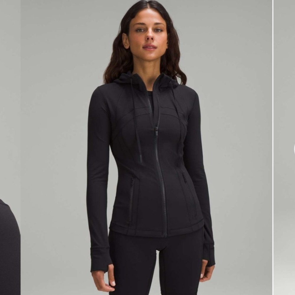 NEW Lululemon Hooded Define Jacket Size 10 Black Nulu Full Zip W3HAWS